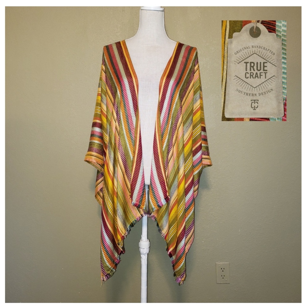 *NEW* True Craft | Multicolor Light Weight Poncho